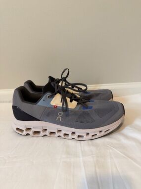 On Running Cloudstratus Fossil Midnight Blue Gray Men’s Size 13